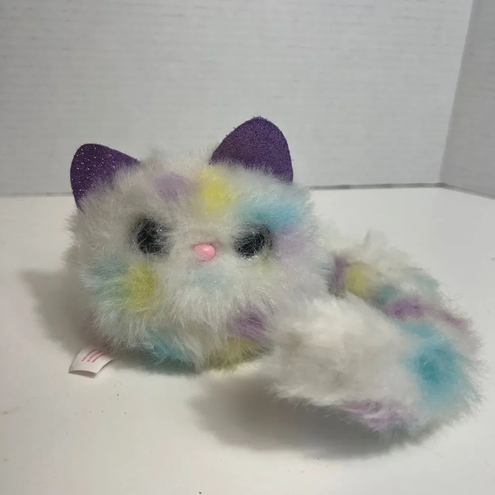 POMSIES White w/ Pastels 4" Electronic Toy W/ Lights & Sounds